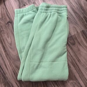TNA Green Relaxed Fit Joggers with Elastic Cuffs